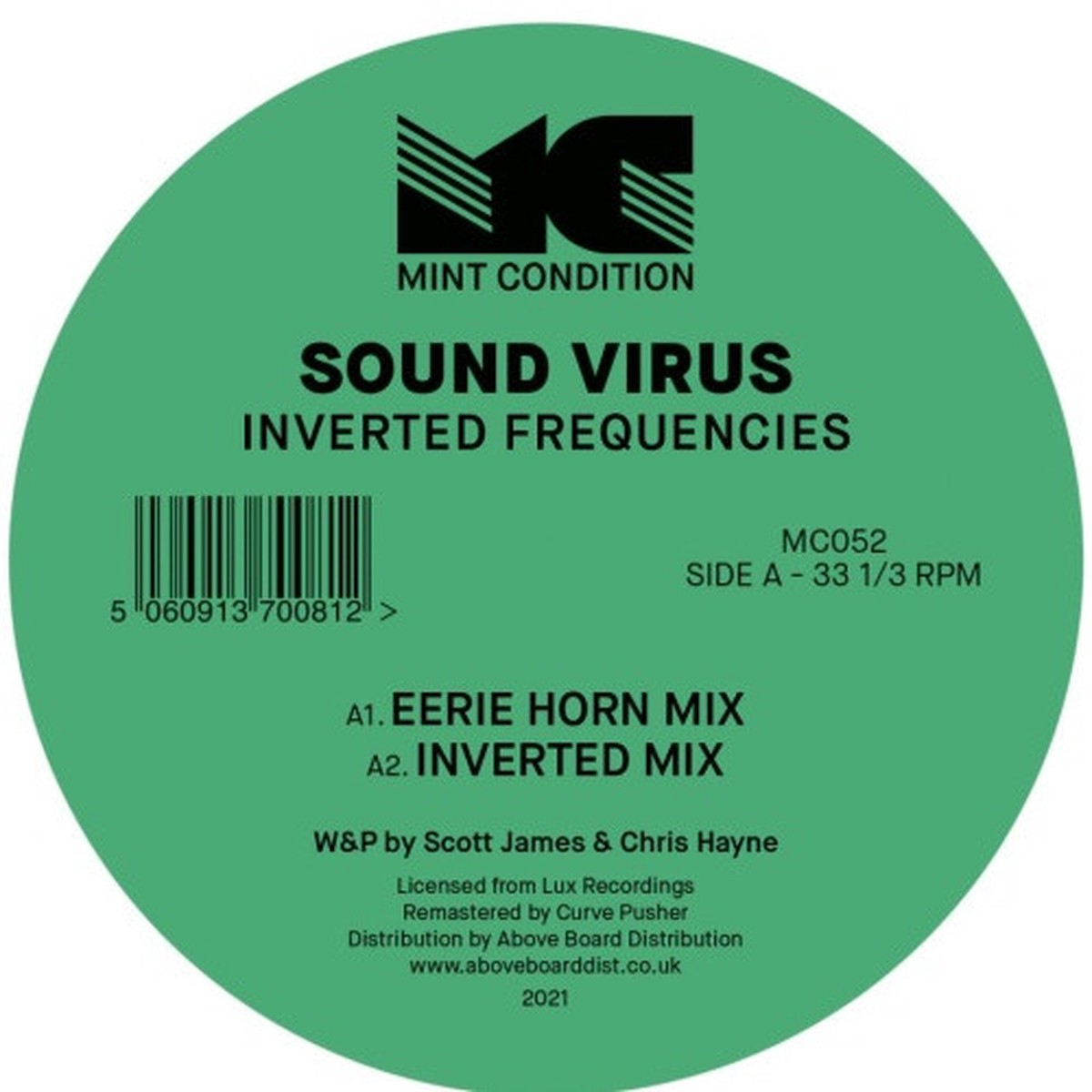 Sound Virus – Inverted Frequencies – 12″ Vinyl
