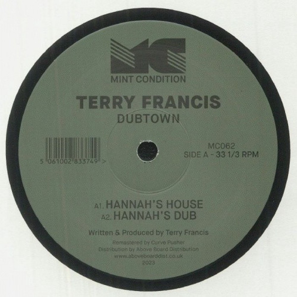 Terry Francis – Dubtown – 12″ Vinyl