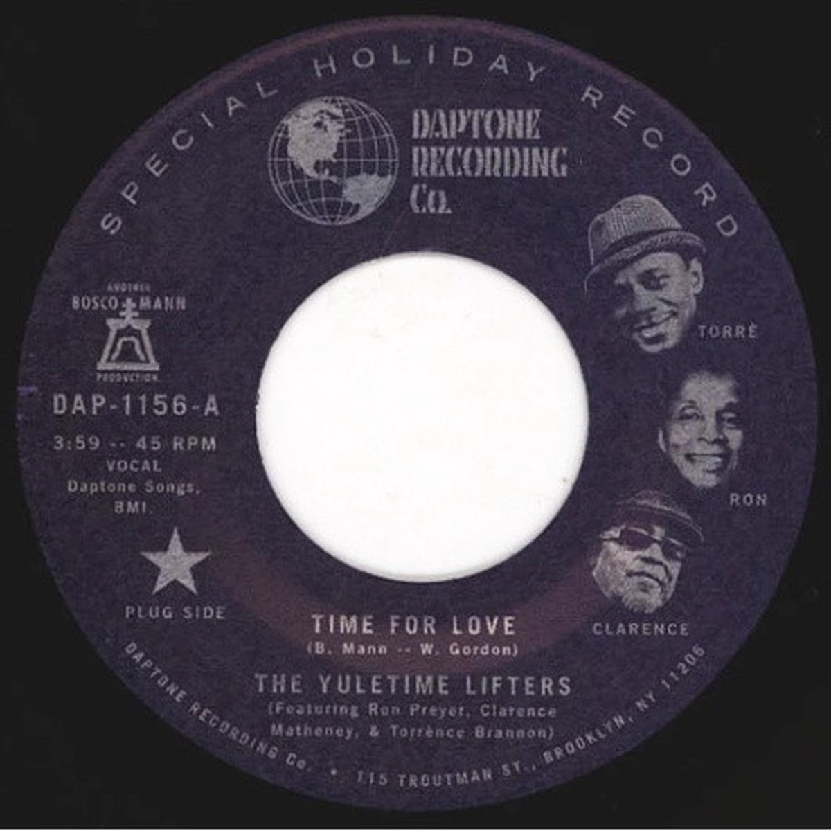 The Yuletime Lifters – Time For Love – 7″ Vinyl