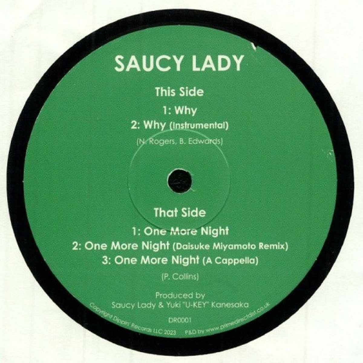 Saucy Lady – Why – 12″ Vinyl