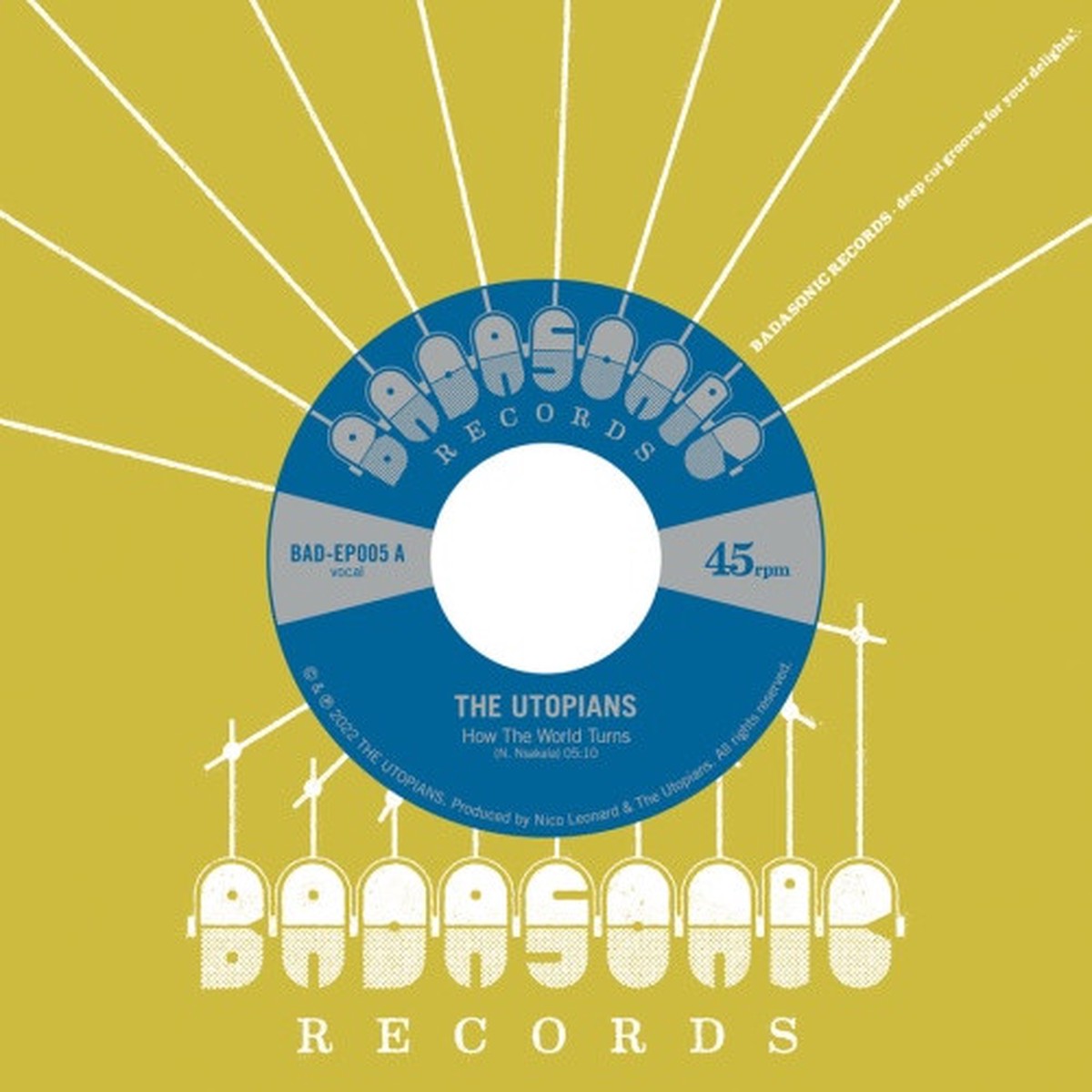 The Utopians – How The World Turns – 7″ Vinyl