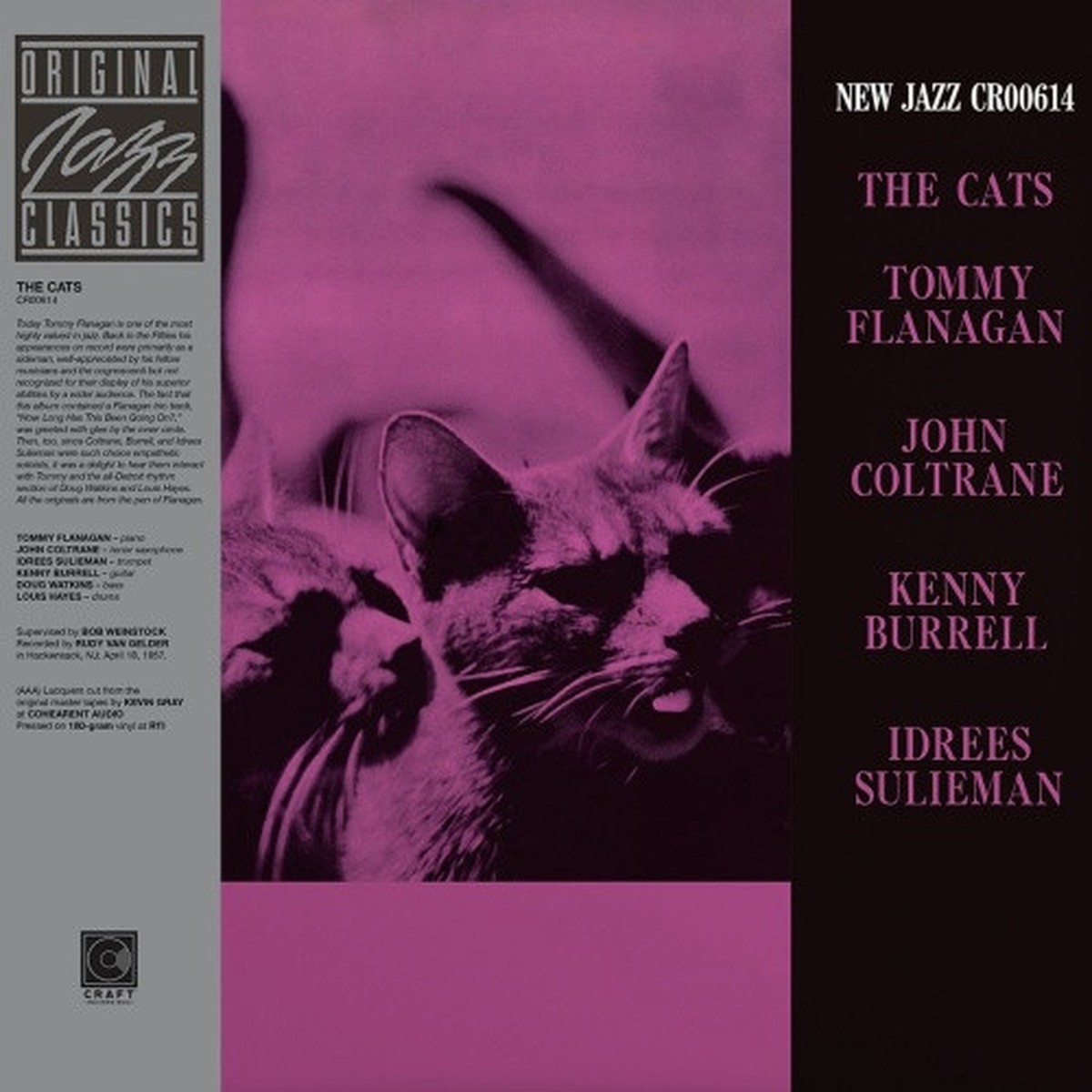 Tommy Flanagan / John Coltrane / Kenny Burrell / Idrees Sulieman – The Cats – LP Vinyl