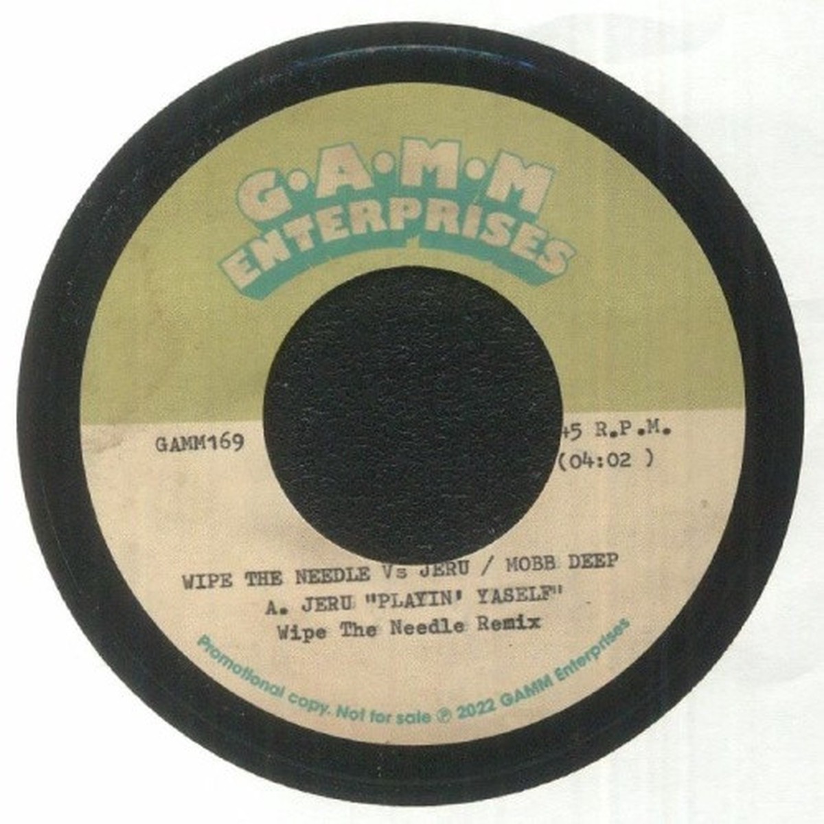 Wipe The Needle – Jeru The Damaja / Mobb Deep Remixes – 7″ Vinyl