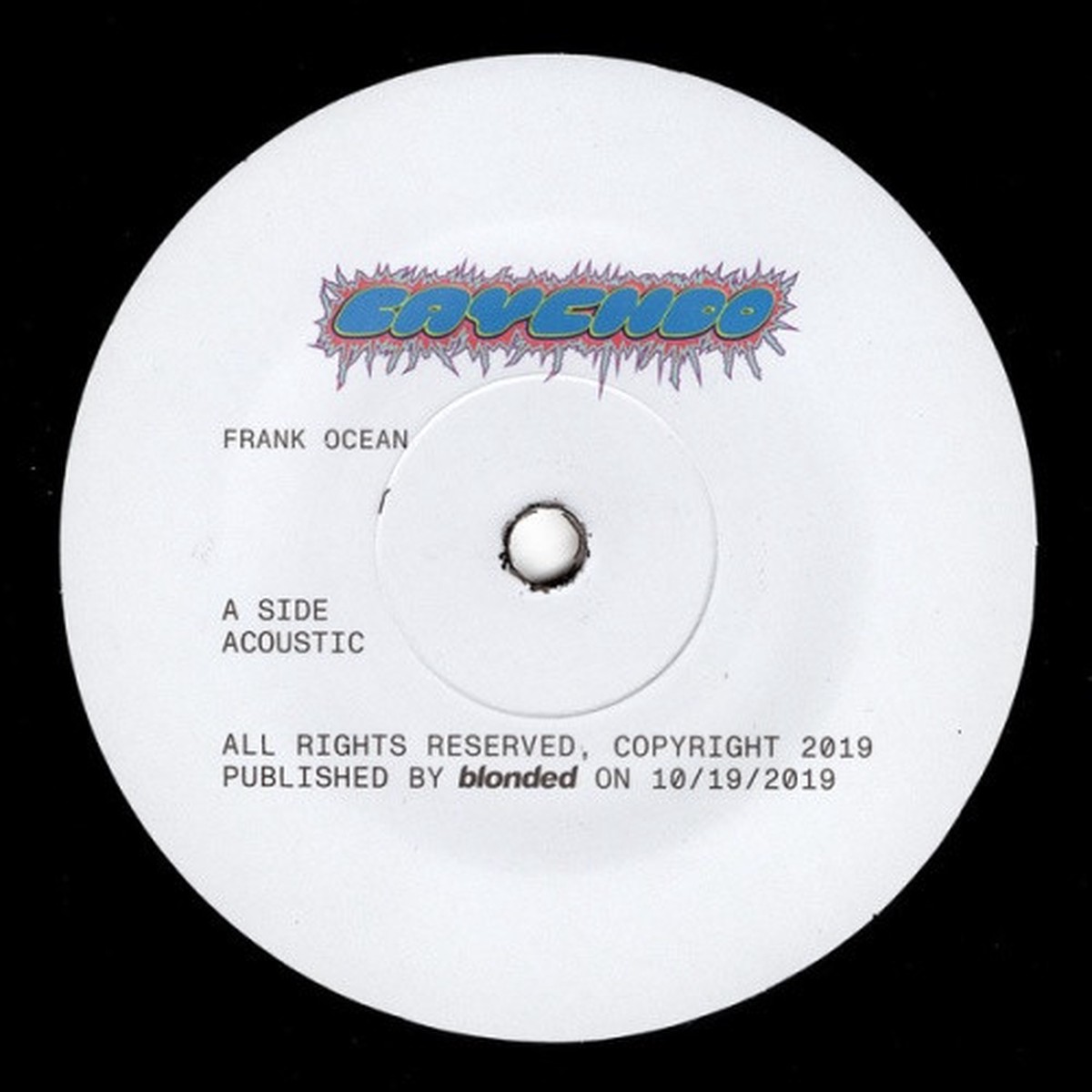 Frank Ocean – Cayendo – 7″ Vinyl
