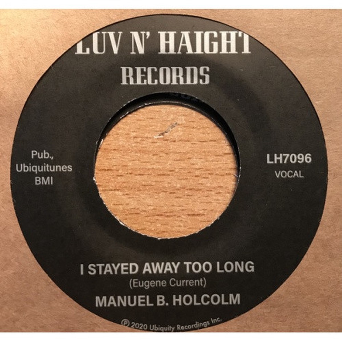 Manual B. Holcolm – I Stayed Away Too Long – 7″ Vinyl