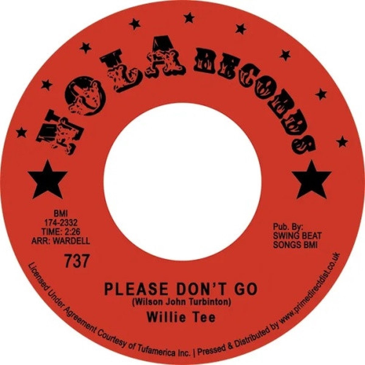 Willie Tee – Please Don’t Go RSD – 7″ Vinyl