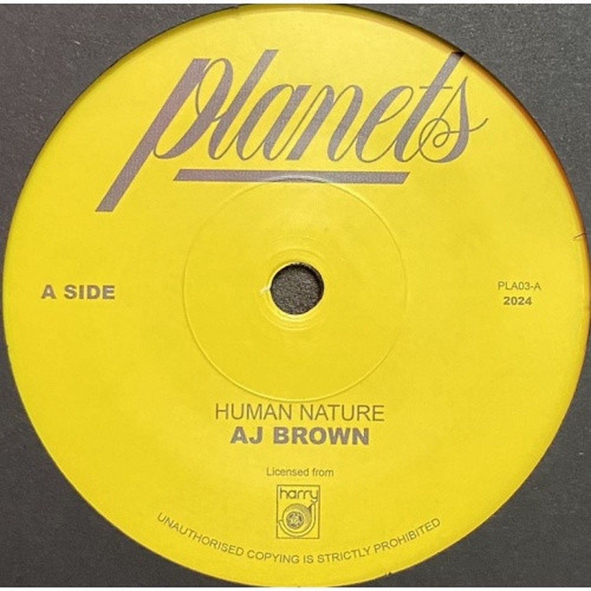 A. J. Brown – Human Nature – 7″ Vinyl