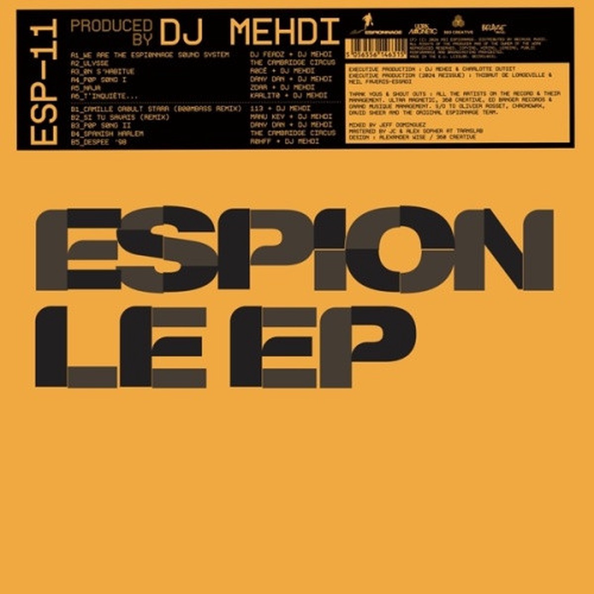 DJ Mehdi – Espion le EP – LP Colored Vinyl