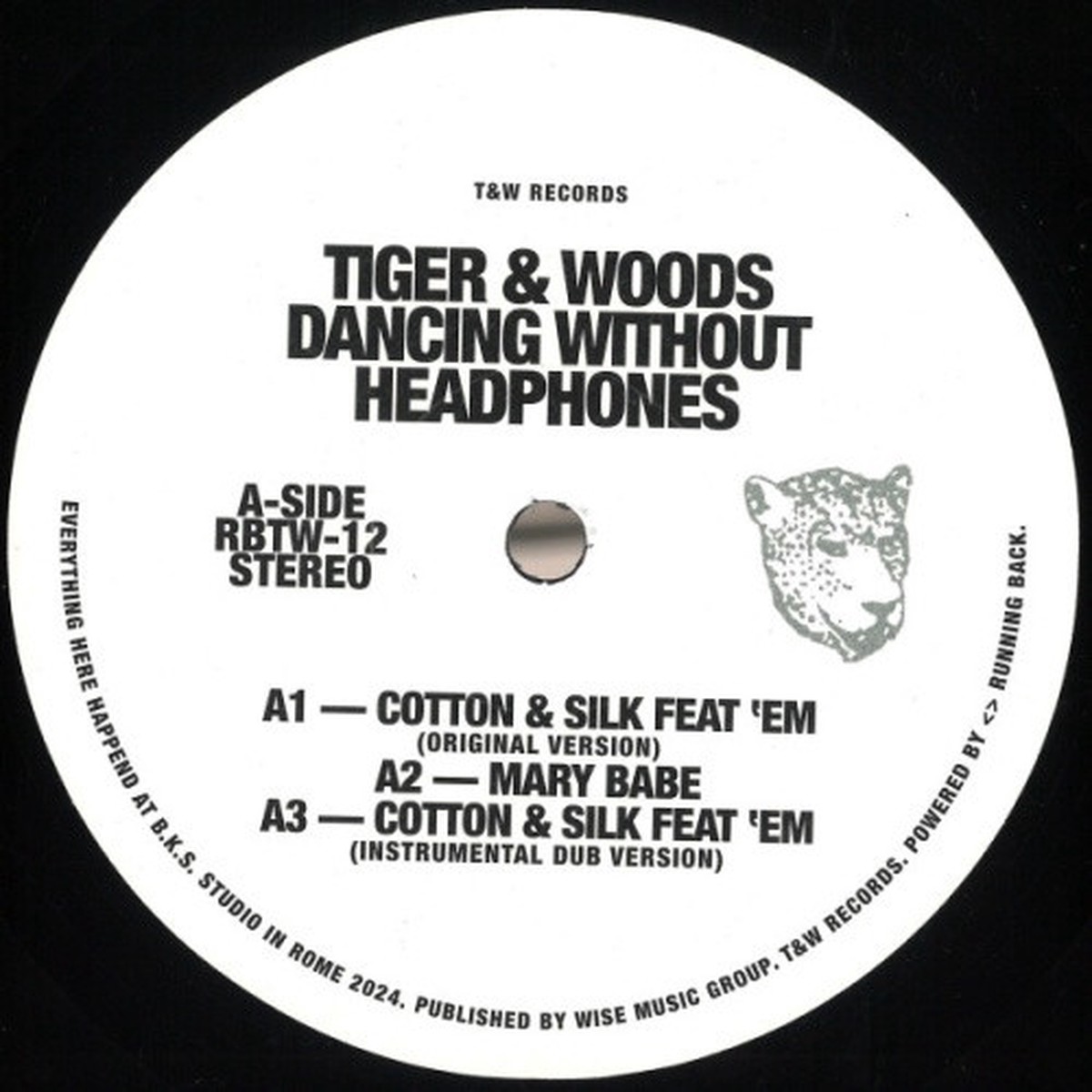 Tiger & Woods – Dancing Without Headphones – 12″ Vinyl