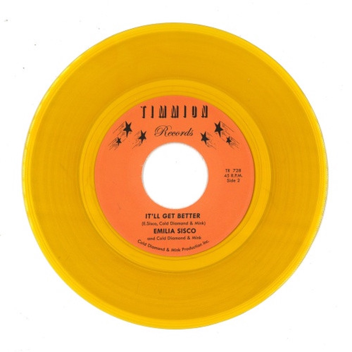 Emilia Sisco / Cold Diamond & Mink – Trouble / It’ll Get Better – 7″ Colored Vinyl