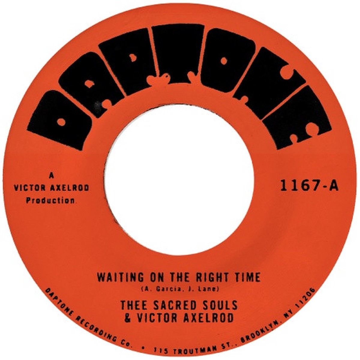 Thee Sacred Souls & Victor Axelrod – Waiting On The Right Time – 7″ Vinyl